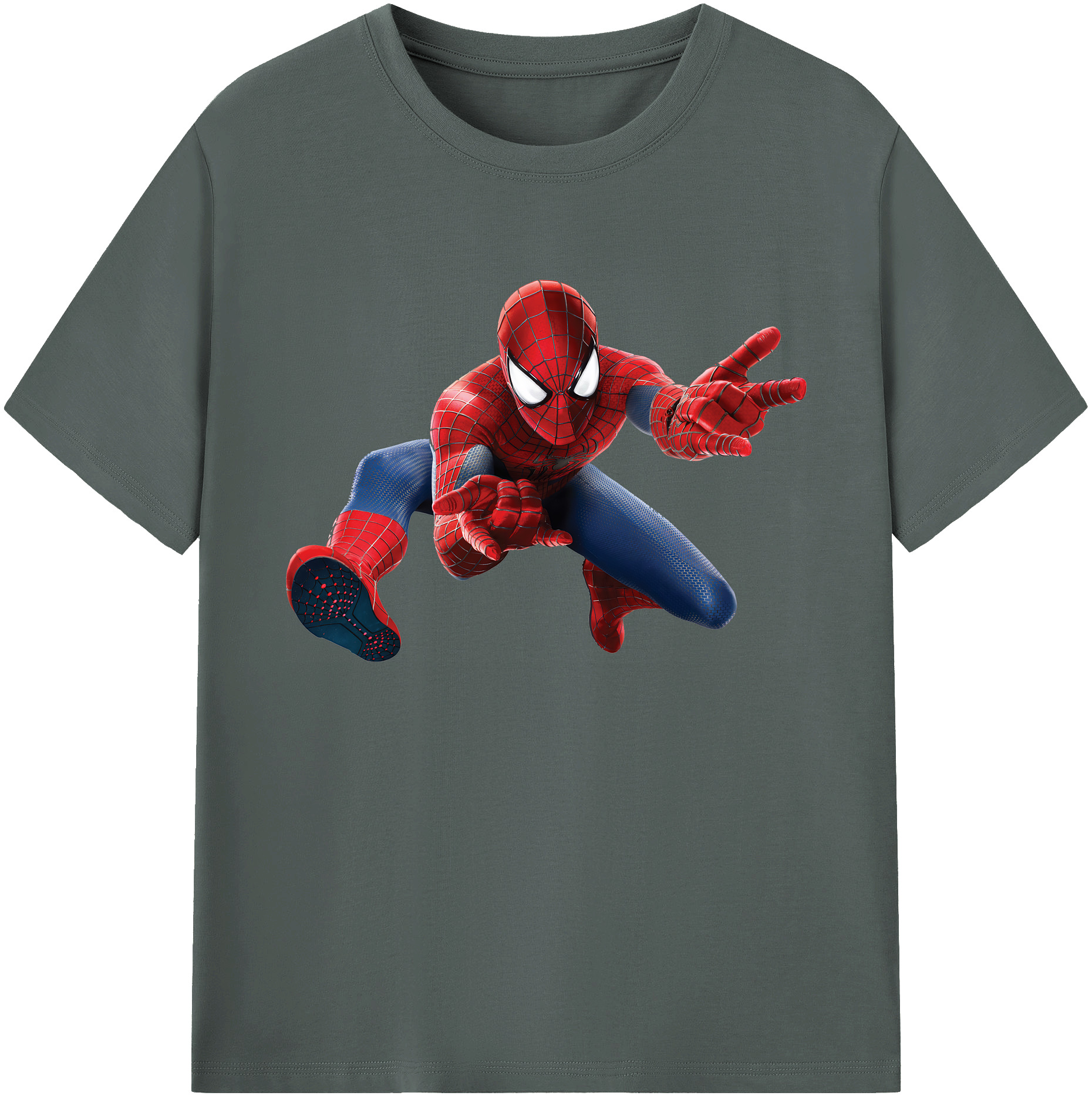 （画像用） Spider Man スパイダーマン 綿100％ メンズ半袖Tシャツ｜肌触りやわらか＆通気性